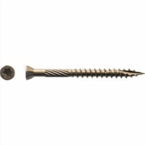 Western Builders Supply Bronze Wood Trim Screw - #9 x 2 In, 128 Count, Brown Trim Screw Construction & DIY Use, Standard Hardware Spec