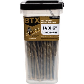 Big Timber Bronze Star Drive Flat Head Wood Screws - Pack of 12