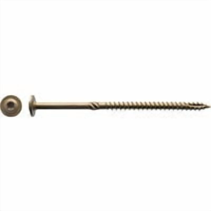15 x 5" Inch Big Timber 1CTX155 T-30# Construction Lag Screw Knurled Shank Type-17 Bronze 100 Per Box Green Ceramic
