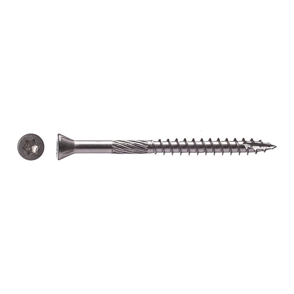 Big Timber Bronze Star Drive Flat Head Wood Screws - Pack of 12 Construction & DIY Use, Standard Hardware Spec