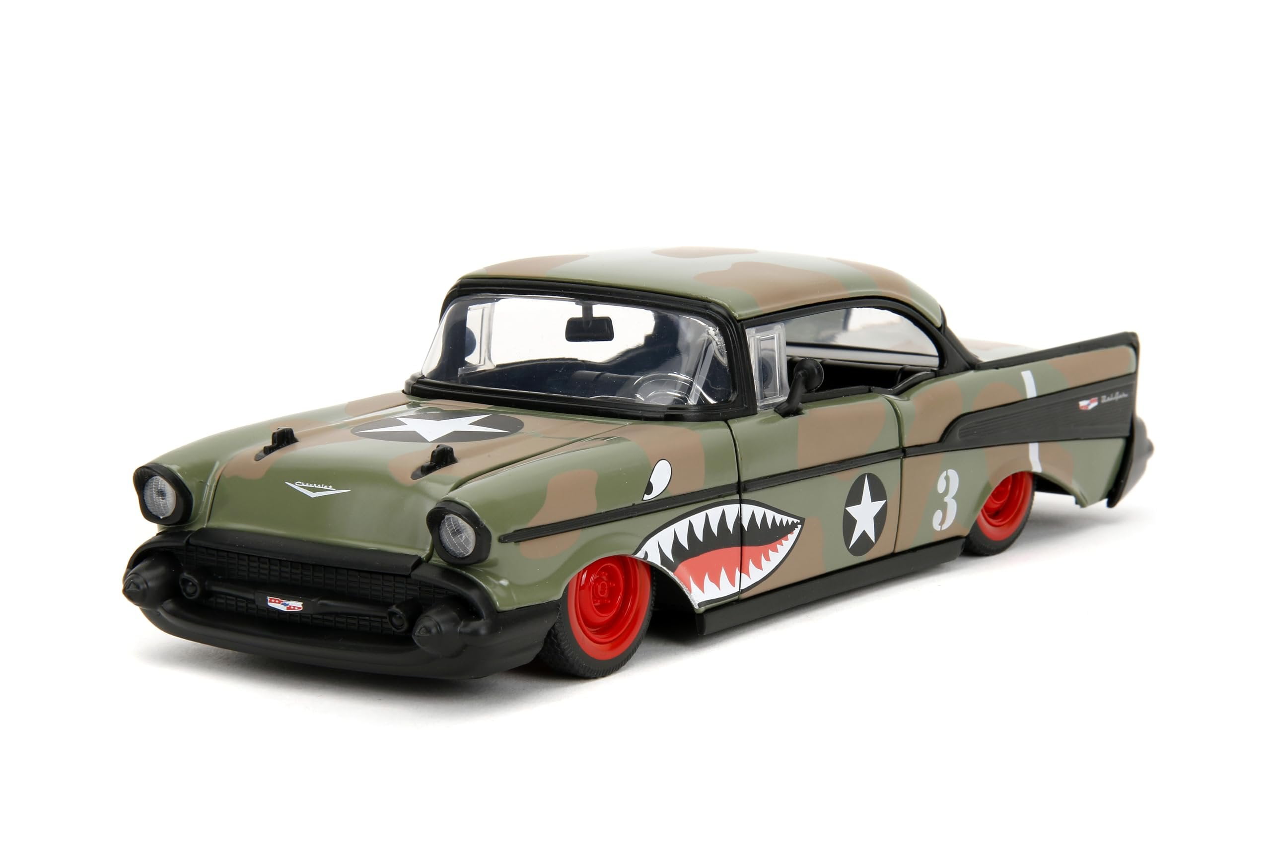 Jada 1957 Chevrolet Bel Air #3, Camouflage, Bigtime Muscle Series