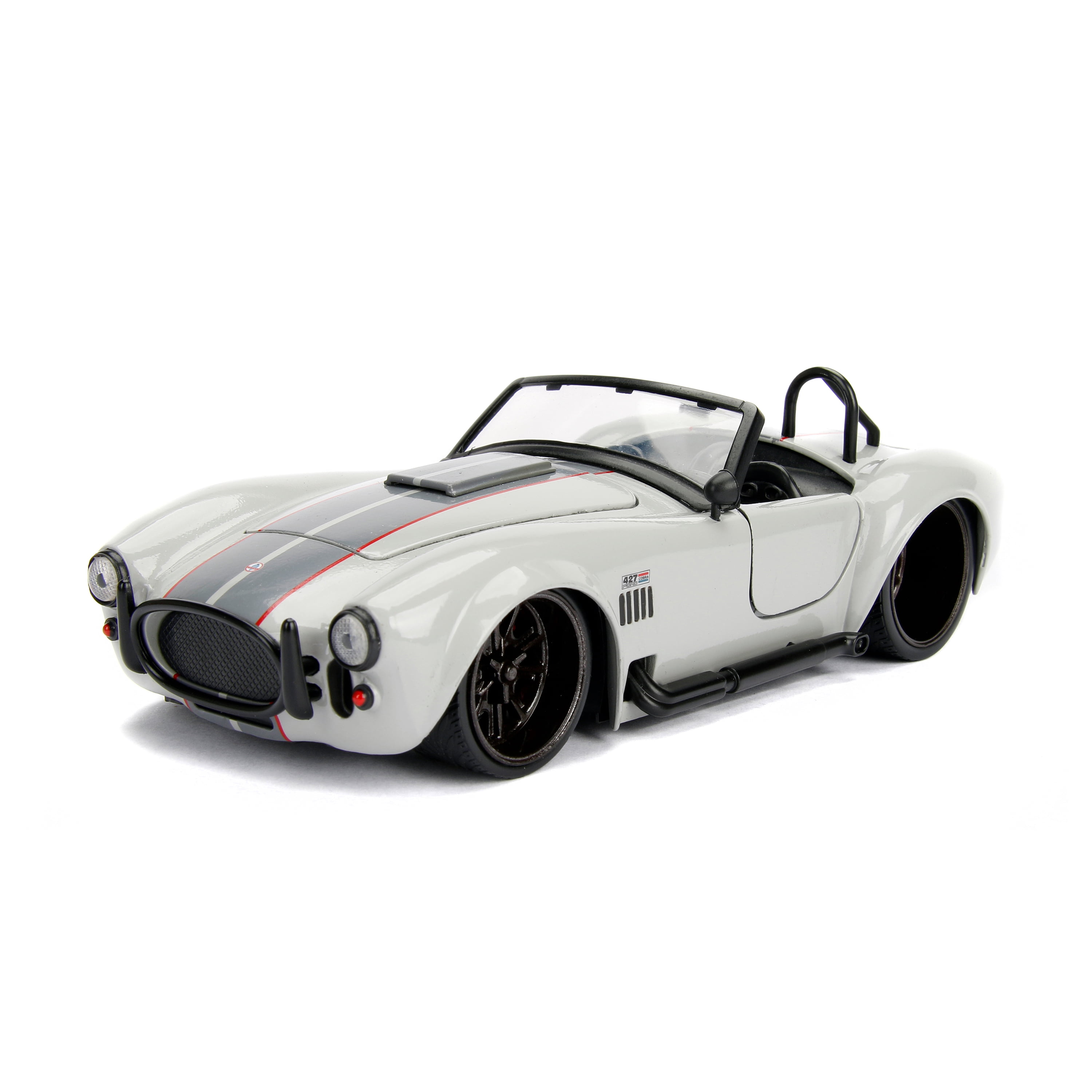ビッグタイムマッスル - 1965 シェルビー・コブラ 427 S/C Big Time Muscle 1:24 1965 Shelby Cobra 427 S/C Die-cast Car White