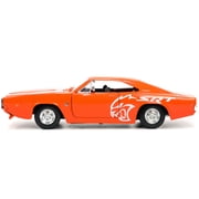 Big Time Muscle 124 1968 Dodge Charger Die-Cast Car OrangeSelections May Vary