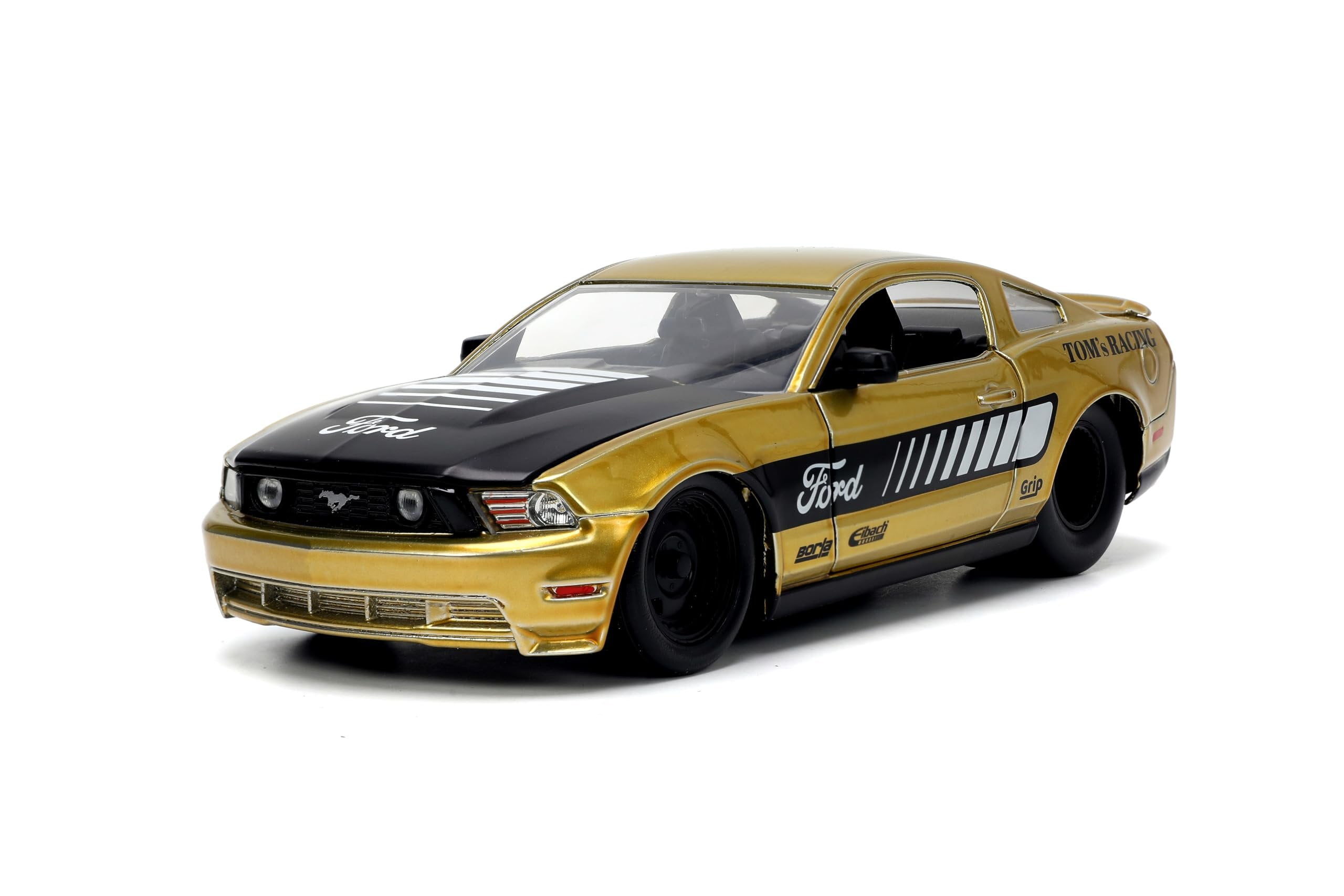 Big Time Muscle 1:24 2010 Ford Mustang GT Die-Cast Car, Toys for Kids and AdultsGold(Selections May Vary)