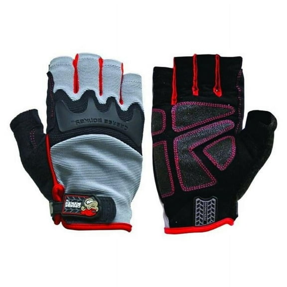 Big Time Products Grease Monkey Pro Fingerless High Dexterity General Purpose Gloves, Large