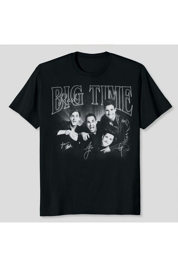 Big Time Rush Tour 2025 Signatures Vintage T-Shirt, Sizes S-5XL, Tbun