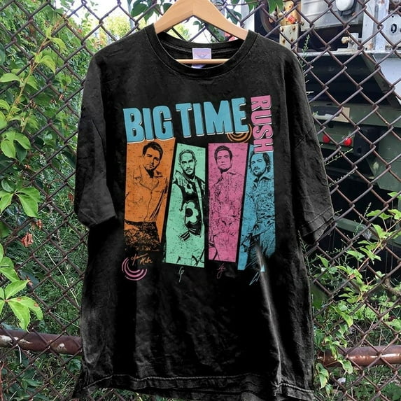 Big Time Rush Vintage Concert Shirt,Black Color,Size L