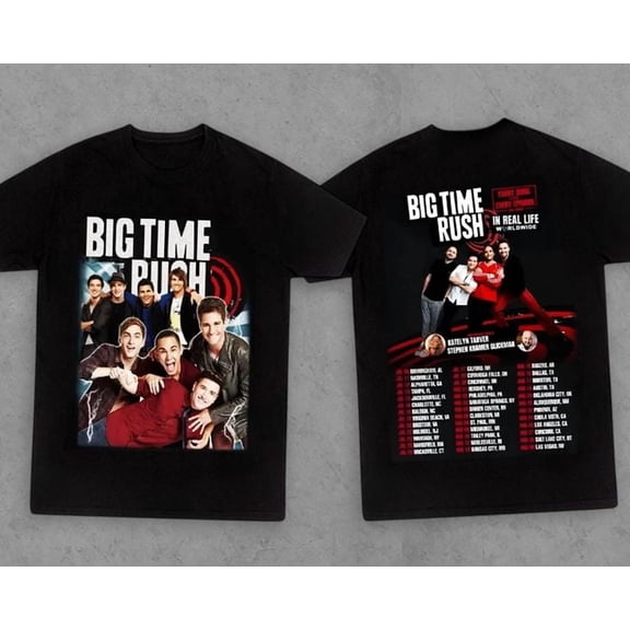 Big Time Rush in Real Life Worldwide Tour 2025 Unisex, Sizes S-5XL, Tbun