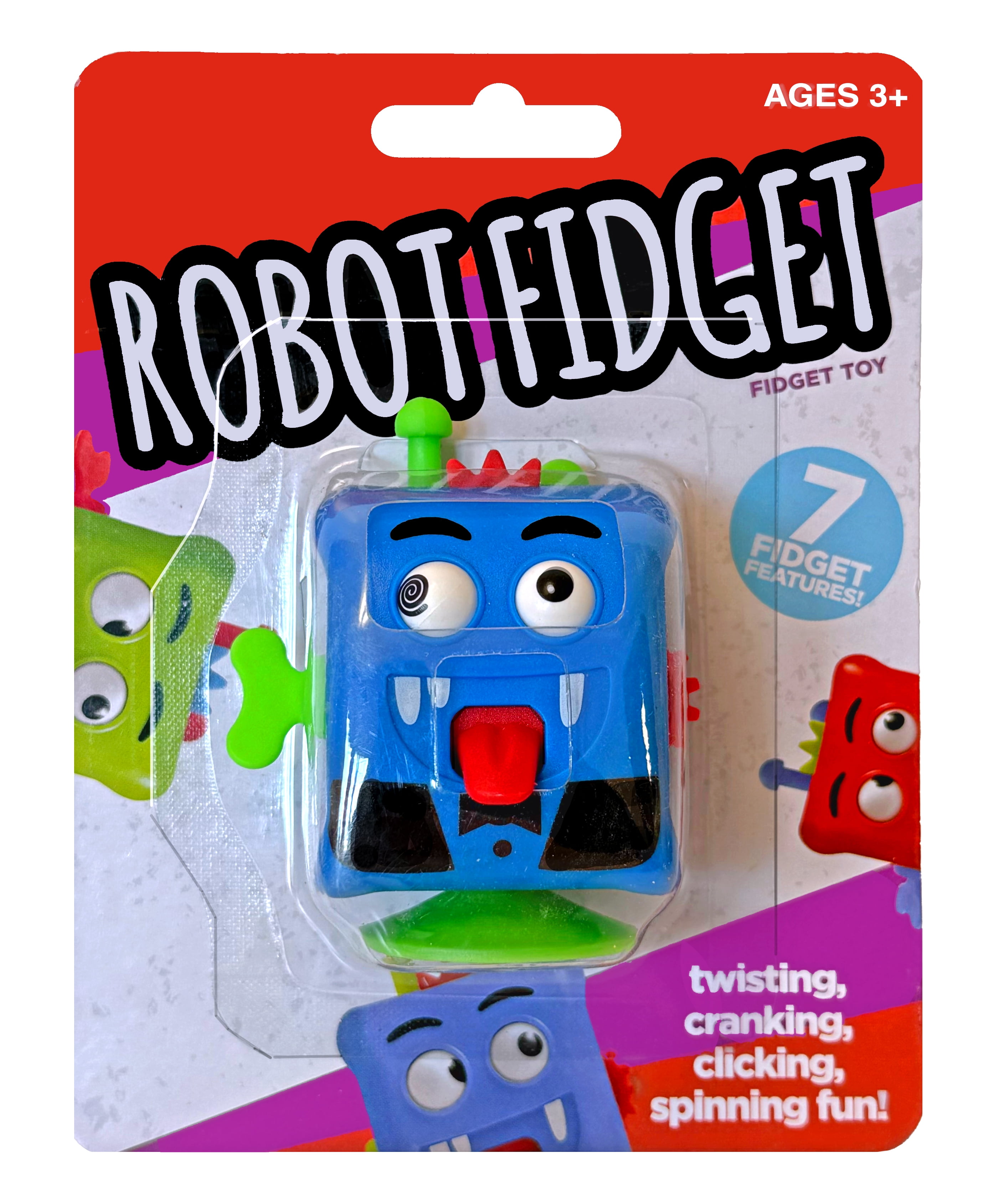 Big Time Toys Fidget Robot With Spinning Features for Ages 5 and Up