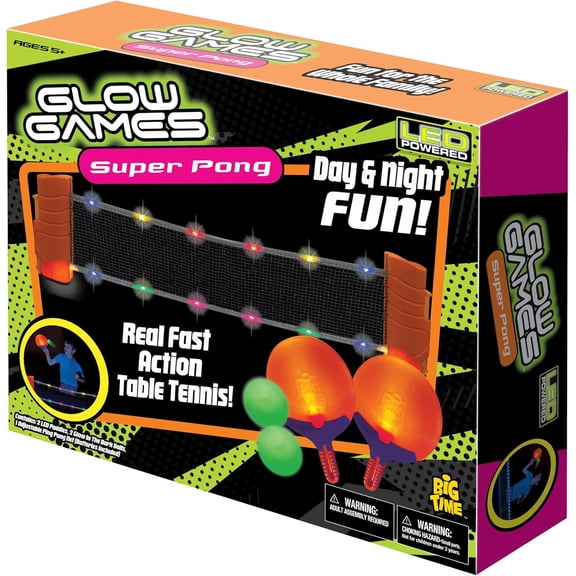 Big Time Toys Glow Games Super Pong
