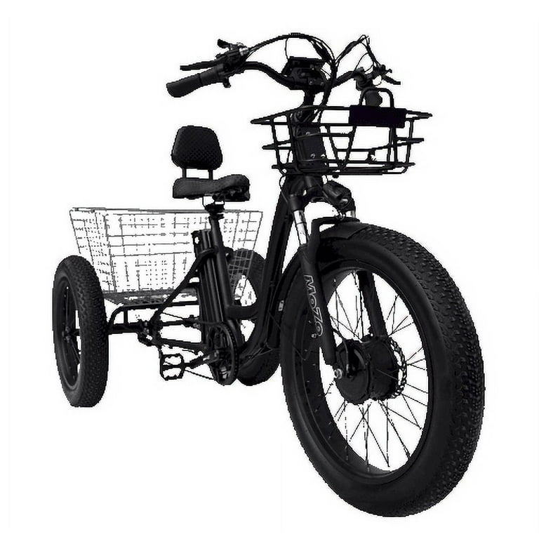 Big Tire Electric Tricycle Fat Tire Trike for Off Roading Emojo Caddy FT 1900X Walmart