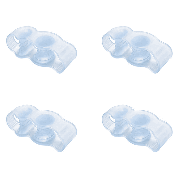 Big Toe Bunion Corrector Silicone Toe Divider Shoe Wearable Anti-overlap Orthotic Separator, Blue, 4PCS