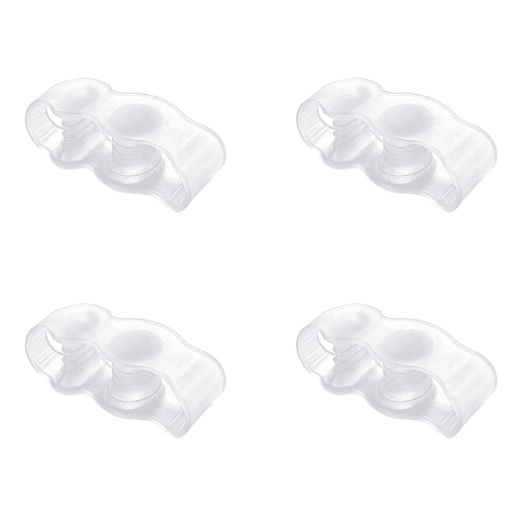 Big Toe Bunion Corrector Silicone Toe Divider Shoe Wearable Anti-overlap Orthotic Separator, Clear, 4PCS
