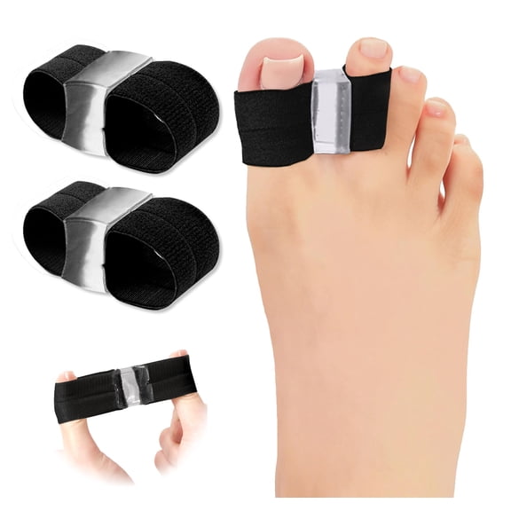 Big Toe Separators for Pain Relief, Bunion Corrector Spacers Straightener with 2 Loops for Women Men, Highly Stretchy Comfortable Gel Toe Cushions Spreaders for Feet Alignment