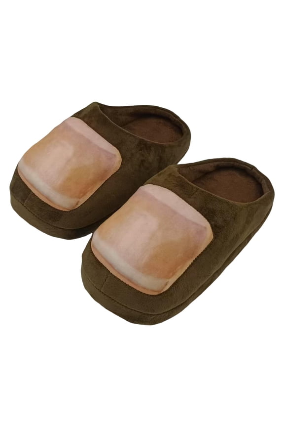 Big Toe Slides Slippers Cosplay Plush Material Funny Party Home Men Women Indoor Use
