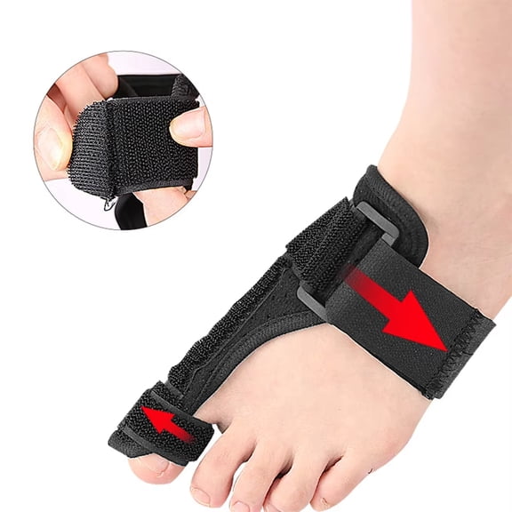 Big Toe Straightener Hallux Valgus Orthotics Splint, Adjustable Bone Thumb Corrector, Pain Relief Foot Care Protector，1/2/4Pc