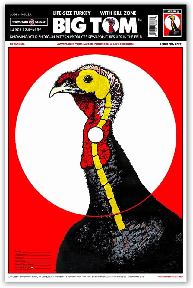 Big Tom LifeSize Turkey, 12.5x19 Inch Ultra Bright Realistic Paper