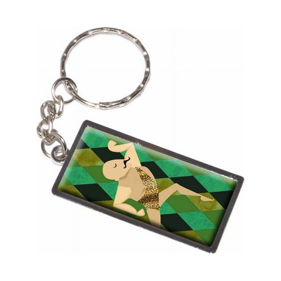 Big Top Circus Body Builder Keychain Key Chain Ring