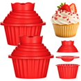 Big Top Cupcake Mold, Nonstick Silicone Giant Cupcake Cake Pan ...