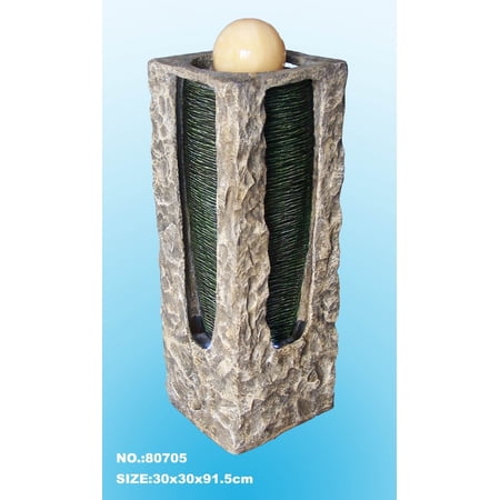 Big Tower Water Fountain with Big Jade Ball for Garden or Yard