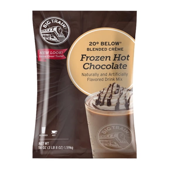 Big Train 20 Below Frozen Hot Chocolate Blended Creme Mix cs 5/3.5 lb
