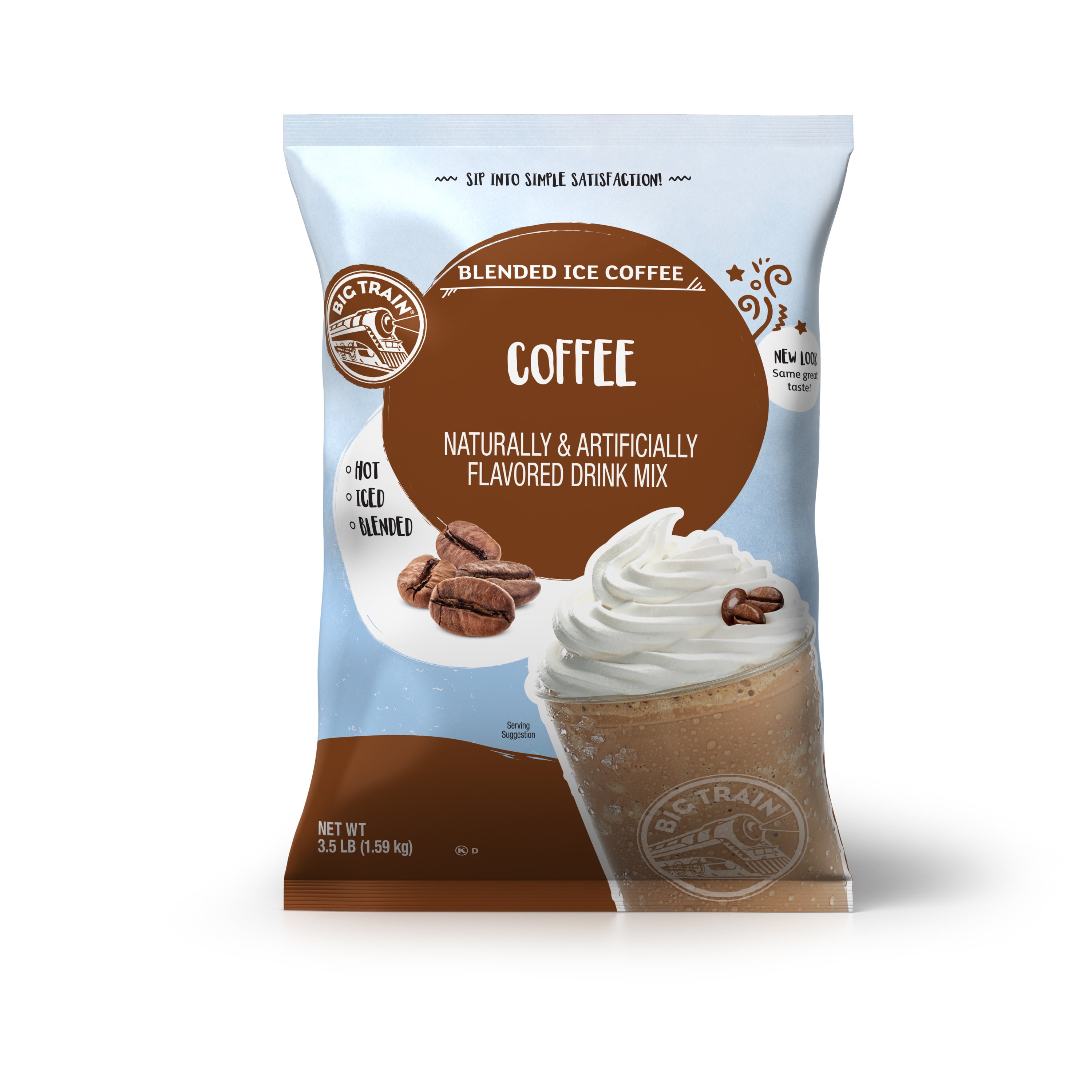 Big Train Instant Frappe Drink Powdered Mix, Blended Ice Coffee ...