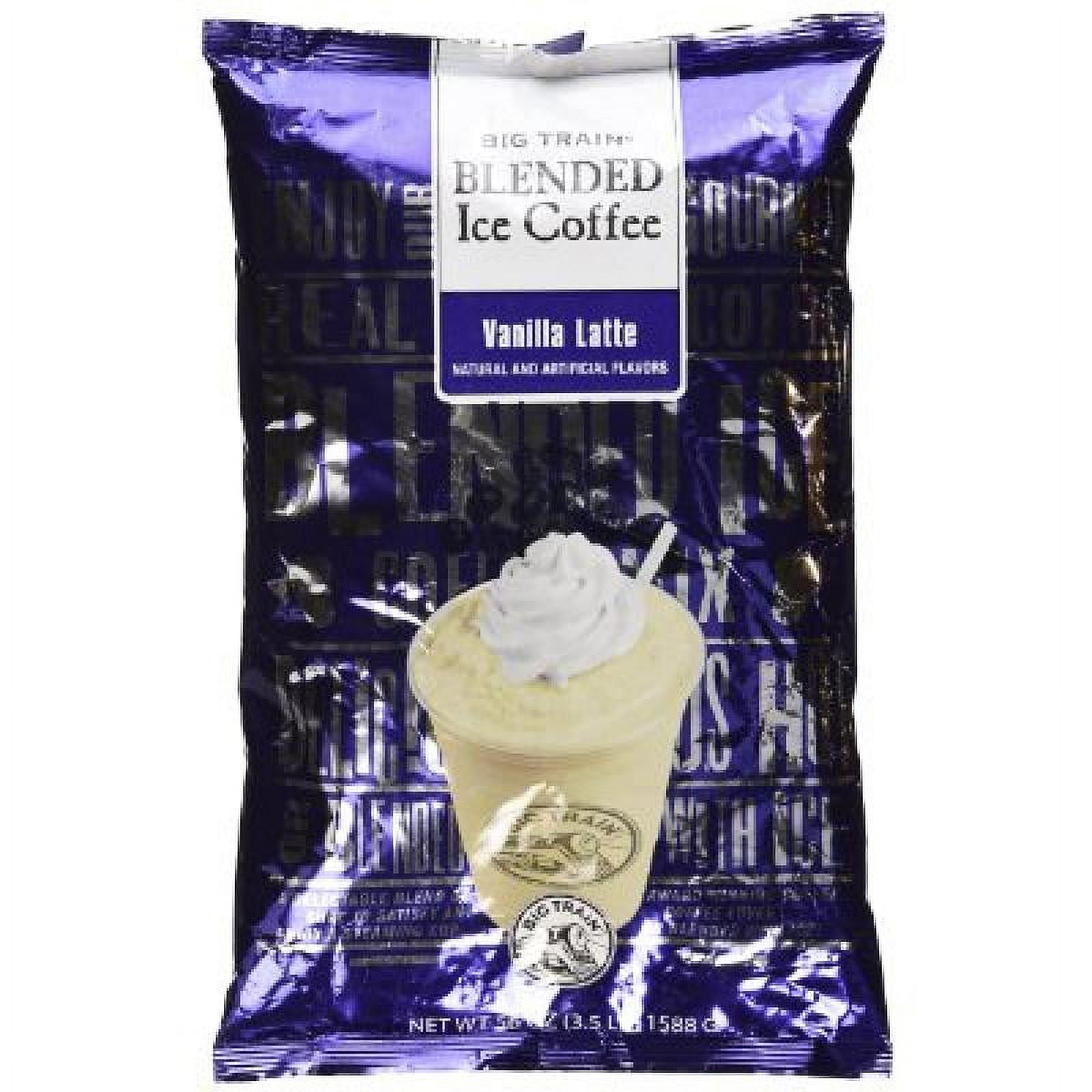 Big Train Blended Ice Coffee Iced Coffee Mix Vanilla Latte 3.5lb Bulk