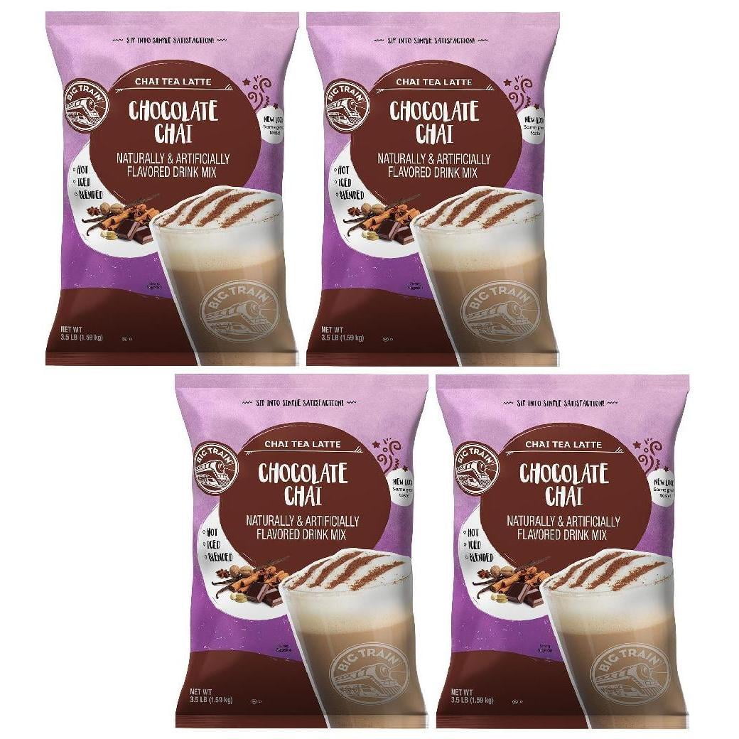 Big Train Chai Tea Latte Mix - 3.5 lb bags - Case of 4 - Single Flavor ...