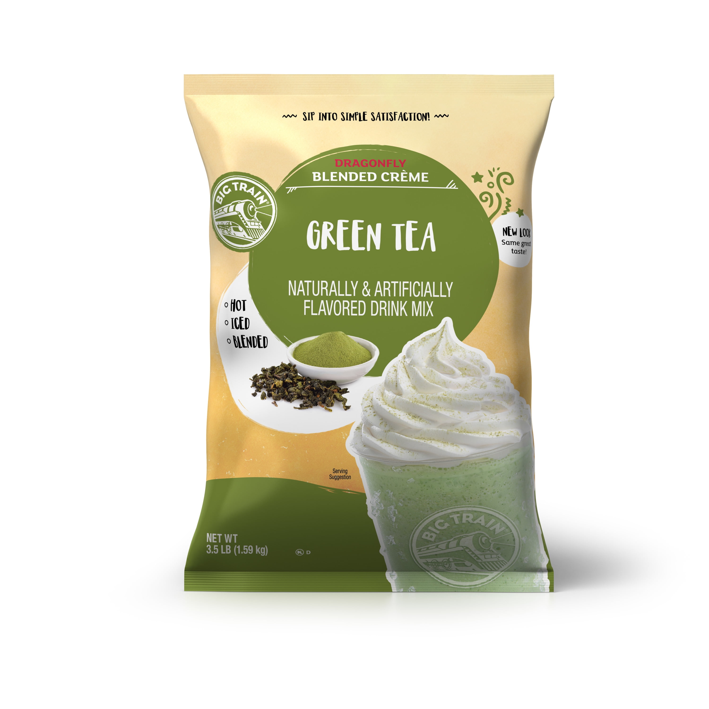 Big Train, Green Tea Blended Cr√®me Beverage Mix, 3.5 lb - Walmart.com