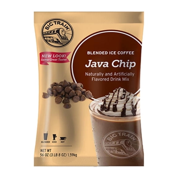 Big Train Java Chip Blended Ice Coffee Mix cs 5/3.5 lb