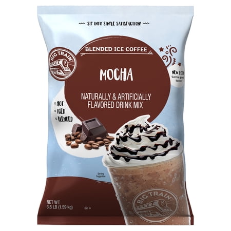 Big Train Mocha Blended Ice Coffee Beverage Mix, 3.5 lb