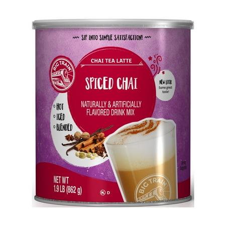 Big Train Spiced Chai Tea Latte Beverage Mix, 1.9 lb