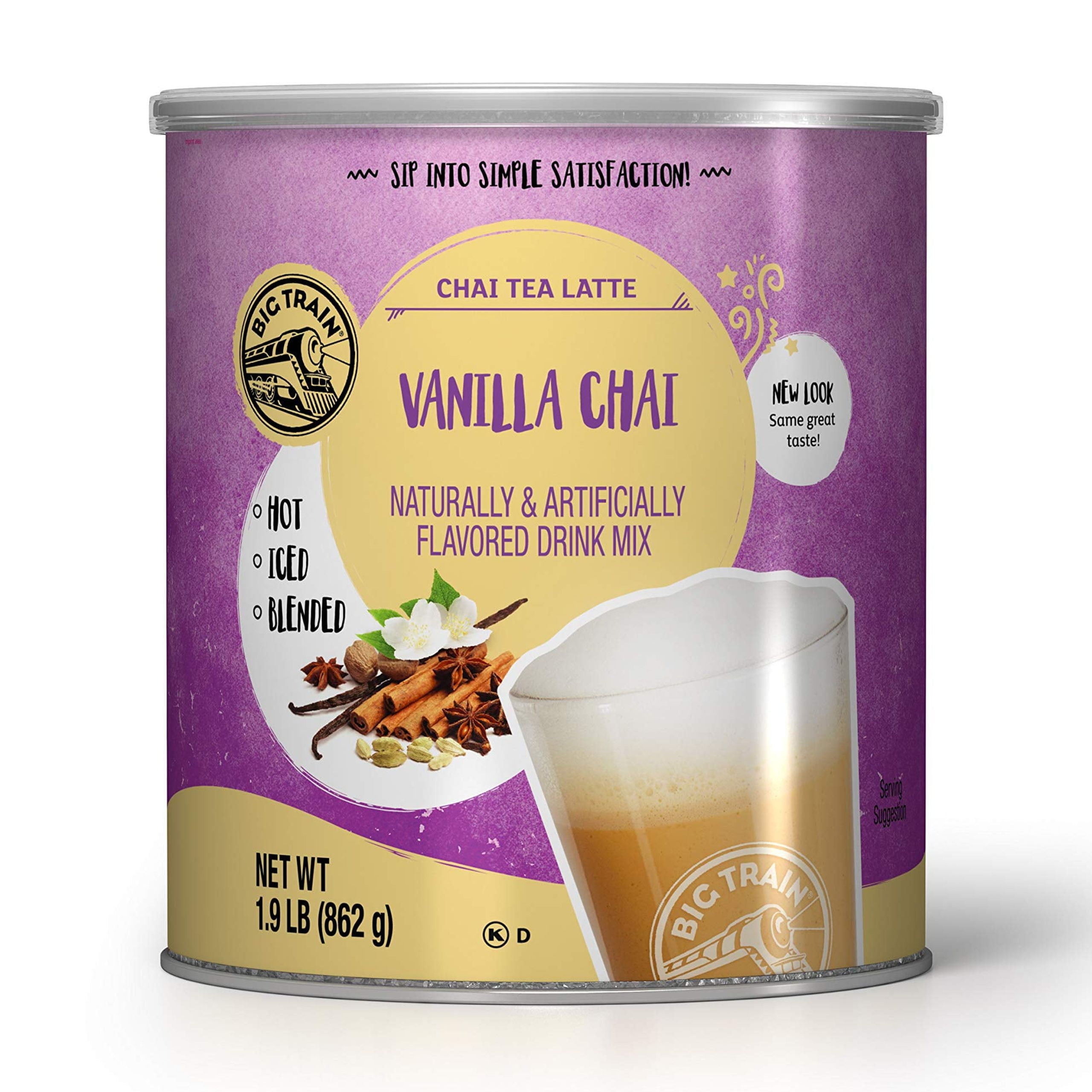 Big Train Vanilla Chai Tea Latte Beverage Mix, 1.9 Pound (Pack of 1 ...