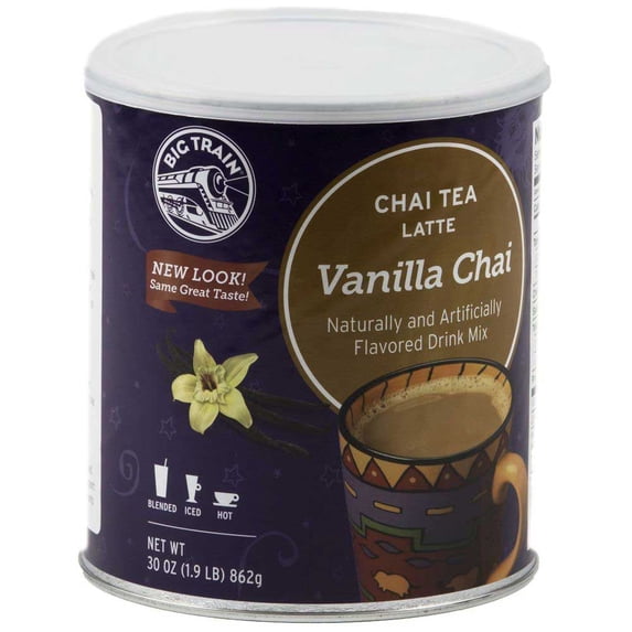 Big Train Vanilla Chai Tea Latte Drink Mix 1.9 Pounds (Pack of 6 ...