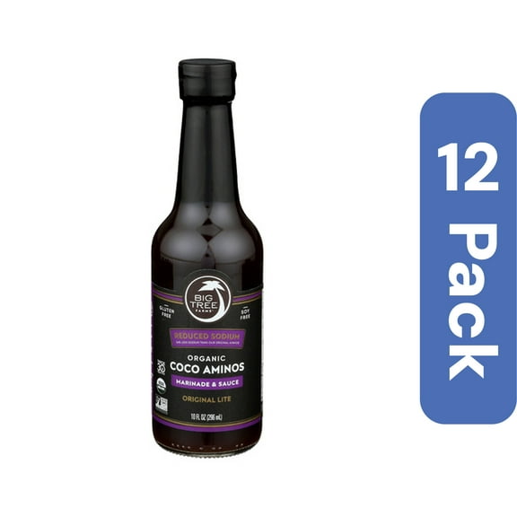 Big Tree Farms Coco Aminos Original Lite Less Sodium 10 fl oz (Pack of 12)