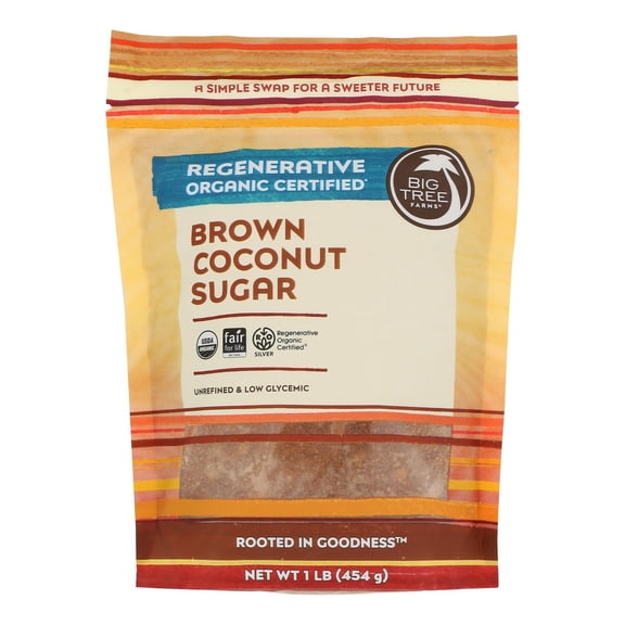 Big Tree Farms Coconut Palm Sugar - Blonde - 16 oz - Case of 6