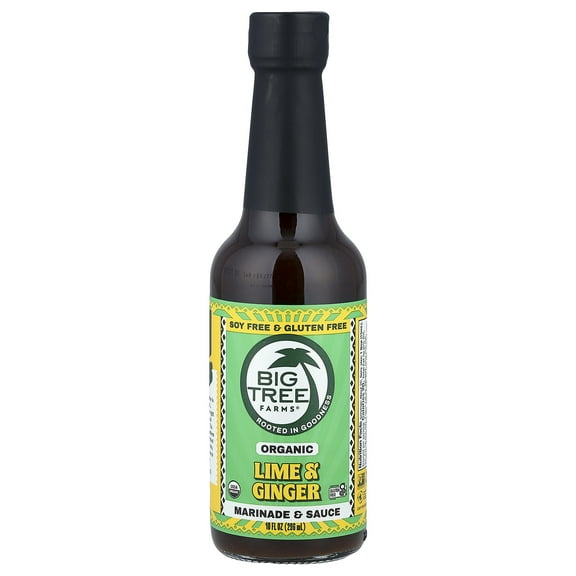 Big Tree Farms Organic Gingery Lime, Marinade & Sauce, 10 fl oz (296 ml)