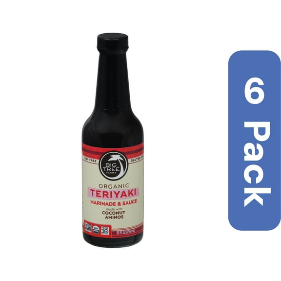 Big Tree Farms Organic Teriyaki Coconut Aminos 10 oz (Pack of 6)