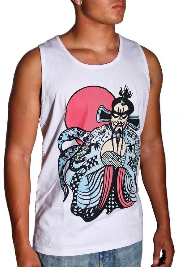 Big Trouble in Little China Fu Manchu Tank Top Jack Burton Movie Adult L