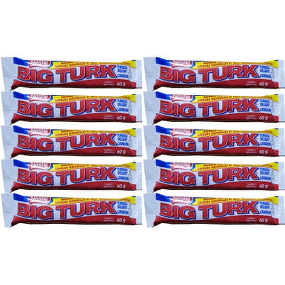 Big Turk Chocolate Bars Turkish Delight(Lot of 10) 60g
