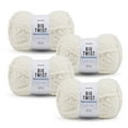thumbnail image 1 of Big Twist Baby Emu 4 Pack Bulky Polyester Yarn, Vanilla Cake, 218 yd, 7 oz, 1 of 10