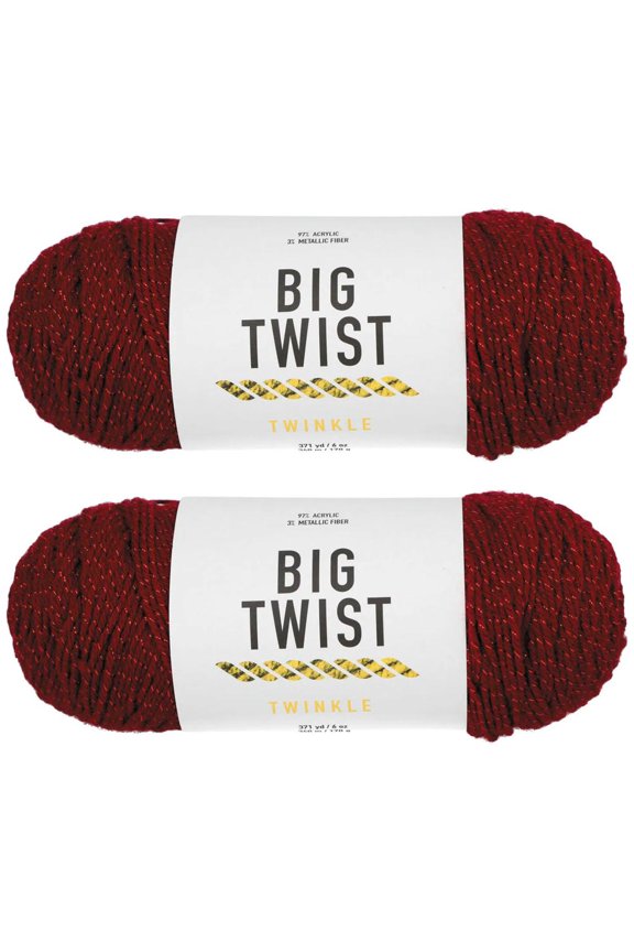 Mulberry Twinkle Medium Weight Acrylic Yarn - 2 Skeins