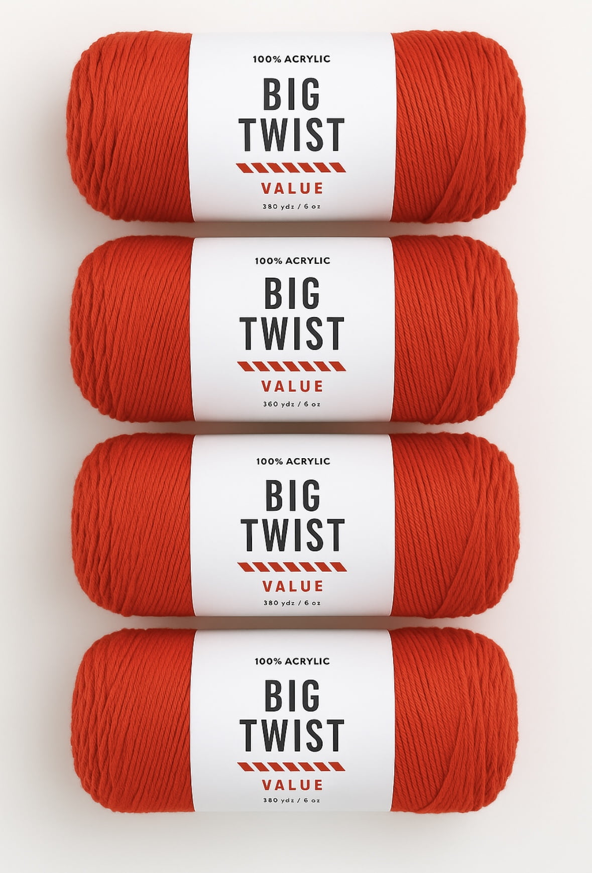 Big Twist Value Size 8 Yarn 4 Pack