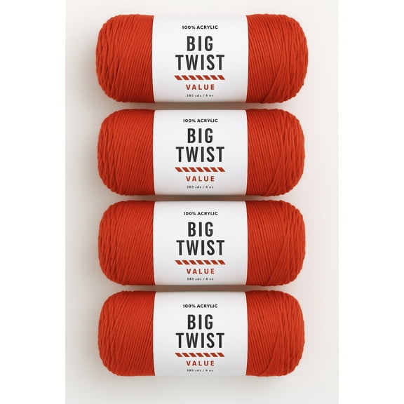Big Twist Value Size 8 Yarn 4 Pack