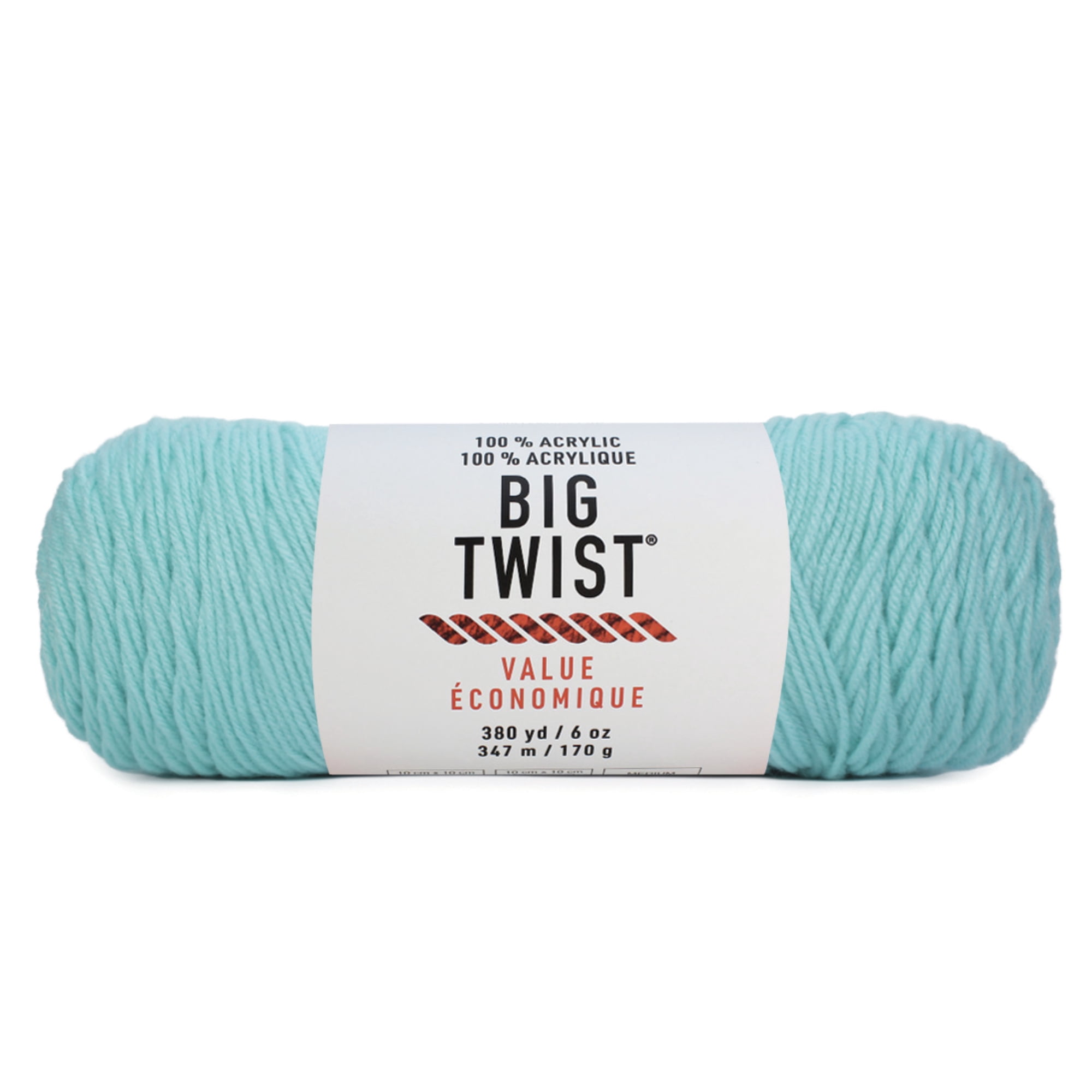 Big Twist, Value Yarn, Aqua, 1 ct., Pack 12