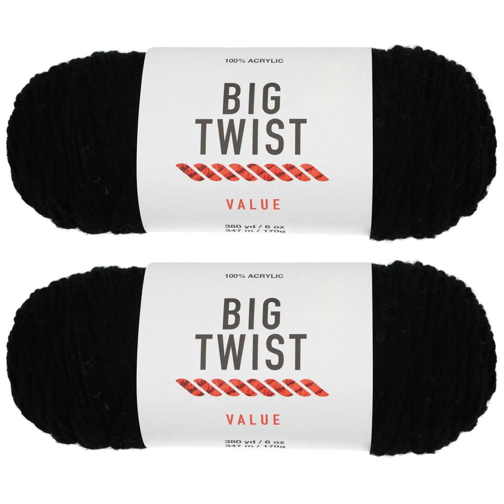 Fun Express Black Medium Weight Acrylic Yarn - 2 Skeins