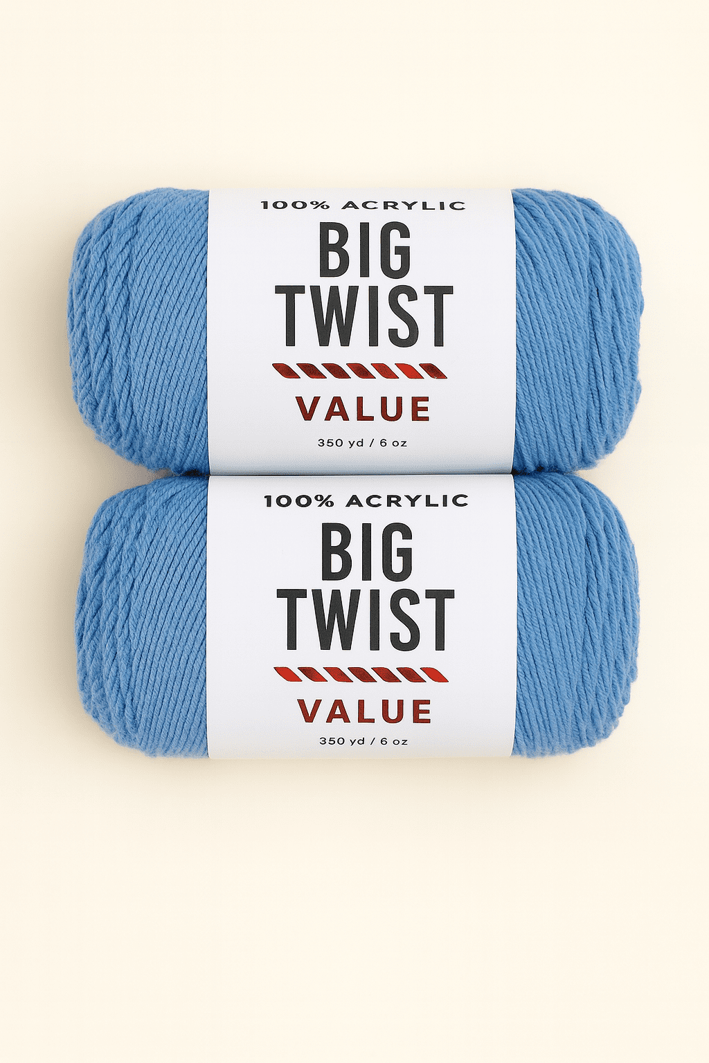 Big Twist Value Yarn Bundle- 2 Pack Cerulean Blue