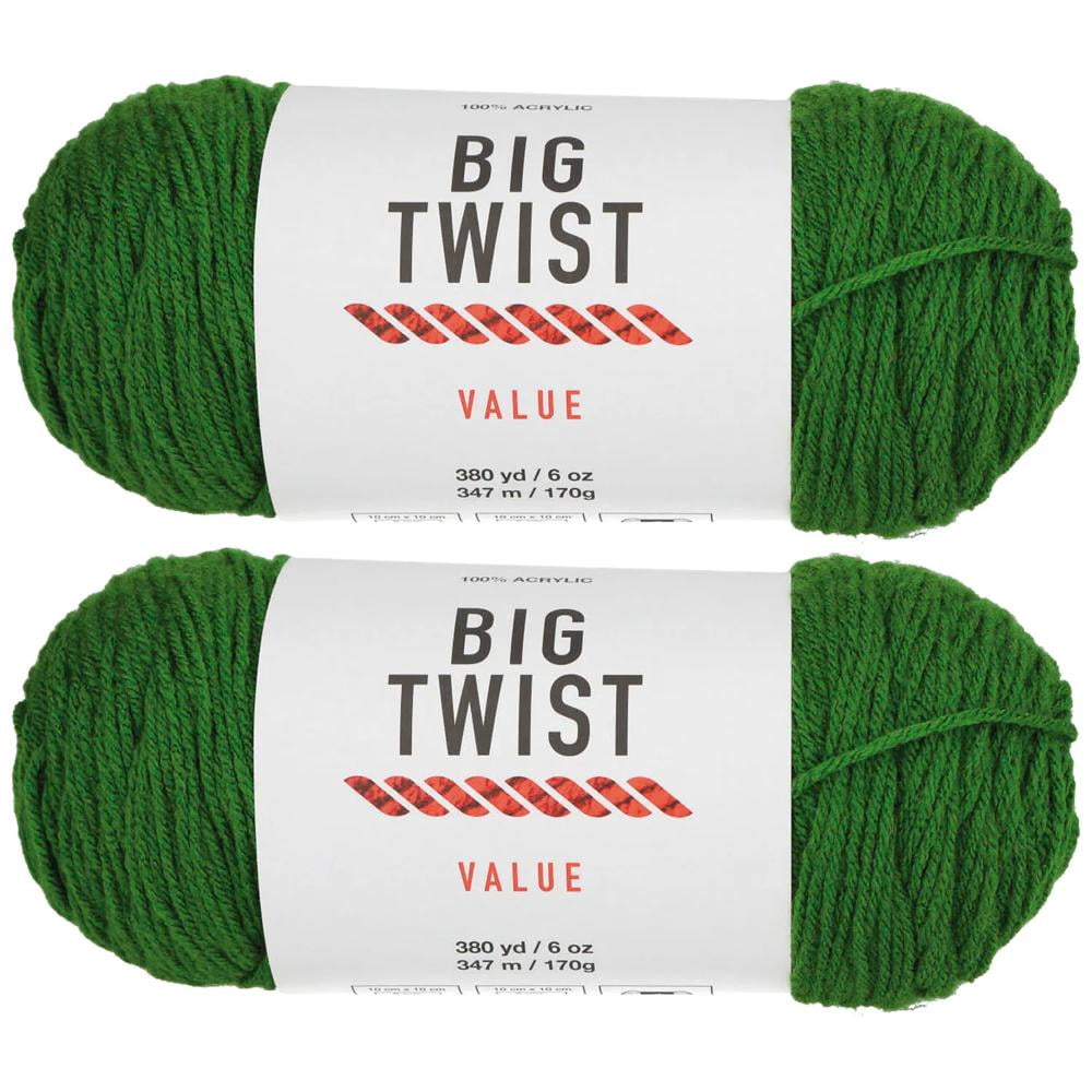 Fun Express Forest Green Medium Weight Acrylic Yarn - 2 Skeins