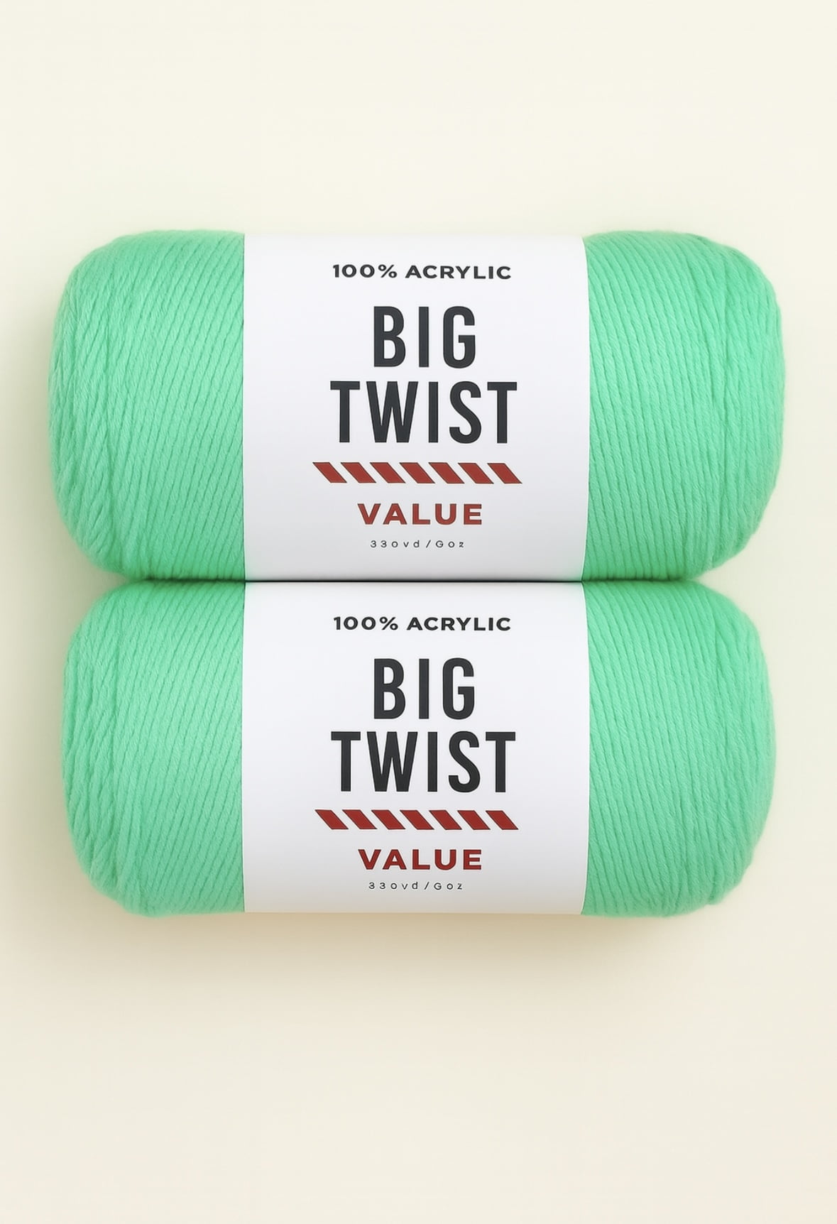 Big Twist Value Yarn Bundle- 2 Pack Jade Green