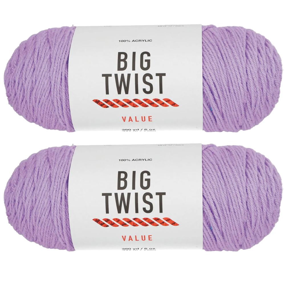 Fun Express Lilac Medium Weight Acrylic Yarn - 2 Skeins